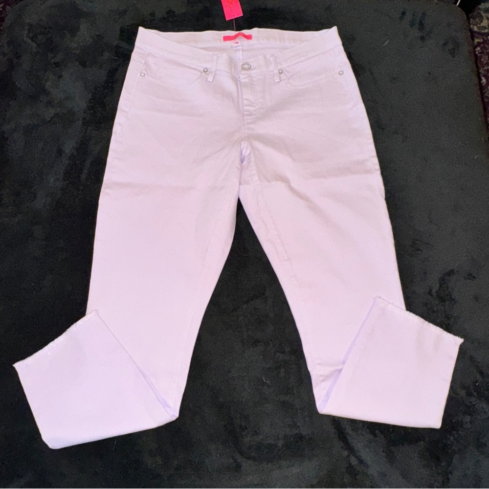 Lilly Pulitzer Sweet Violet South Ocean Skinny Jeans Size 12